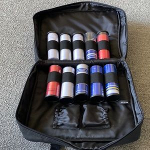 Travel poker chips zippered bag with chips